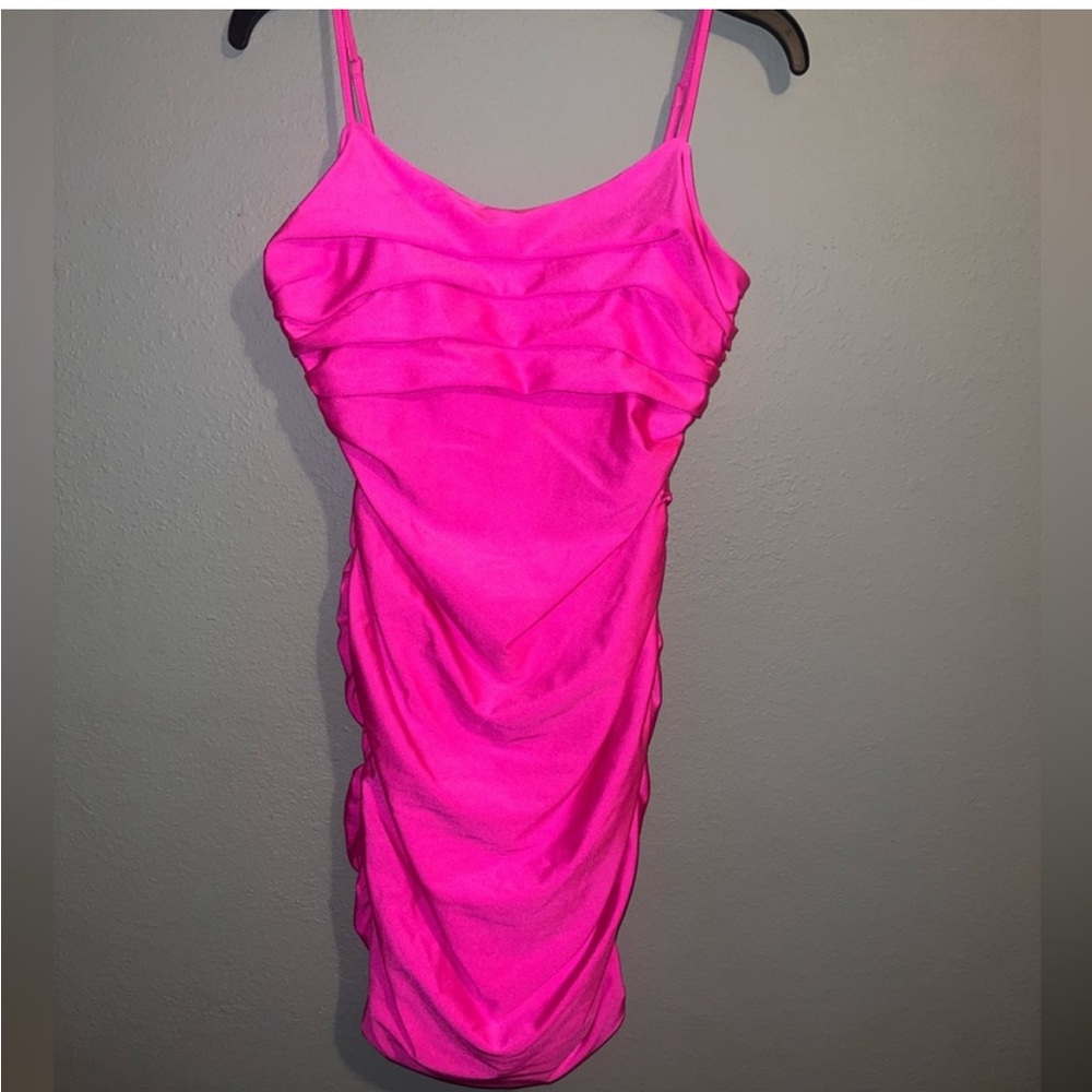 Vibrant Pink Mini Dress